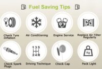Fuel saving tips