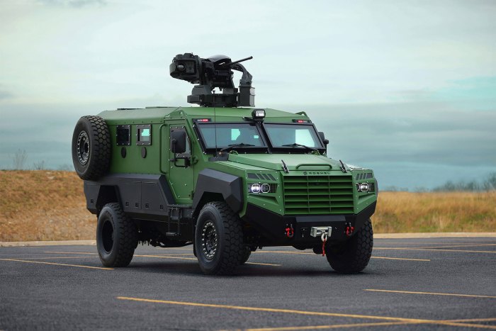 Senator MRAP armored vehicle built for protection against explosives ... Vehicle registration